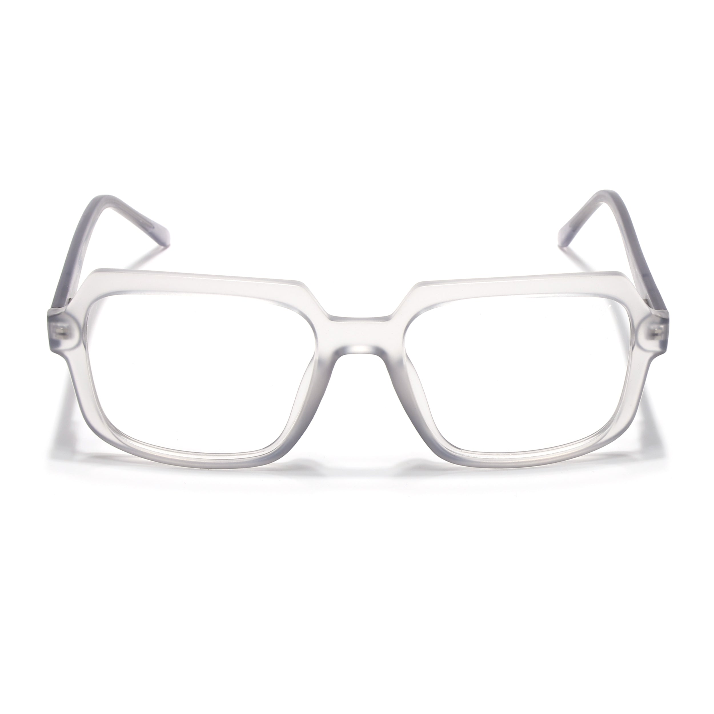 Voyage Transparent Grey Square Eyeglasses for Men & Women (VO8004MG4902-C2)