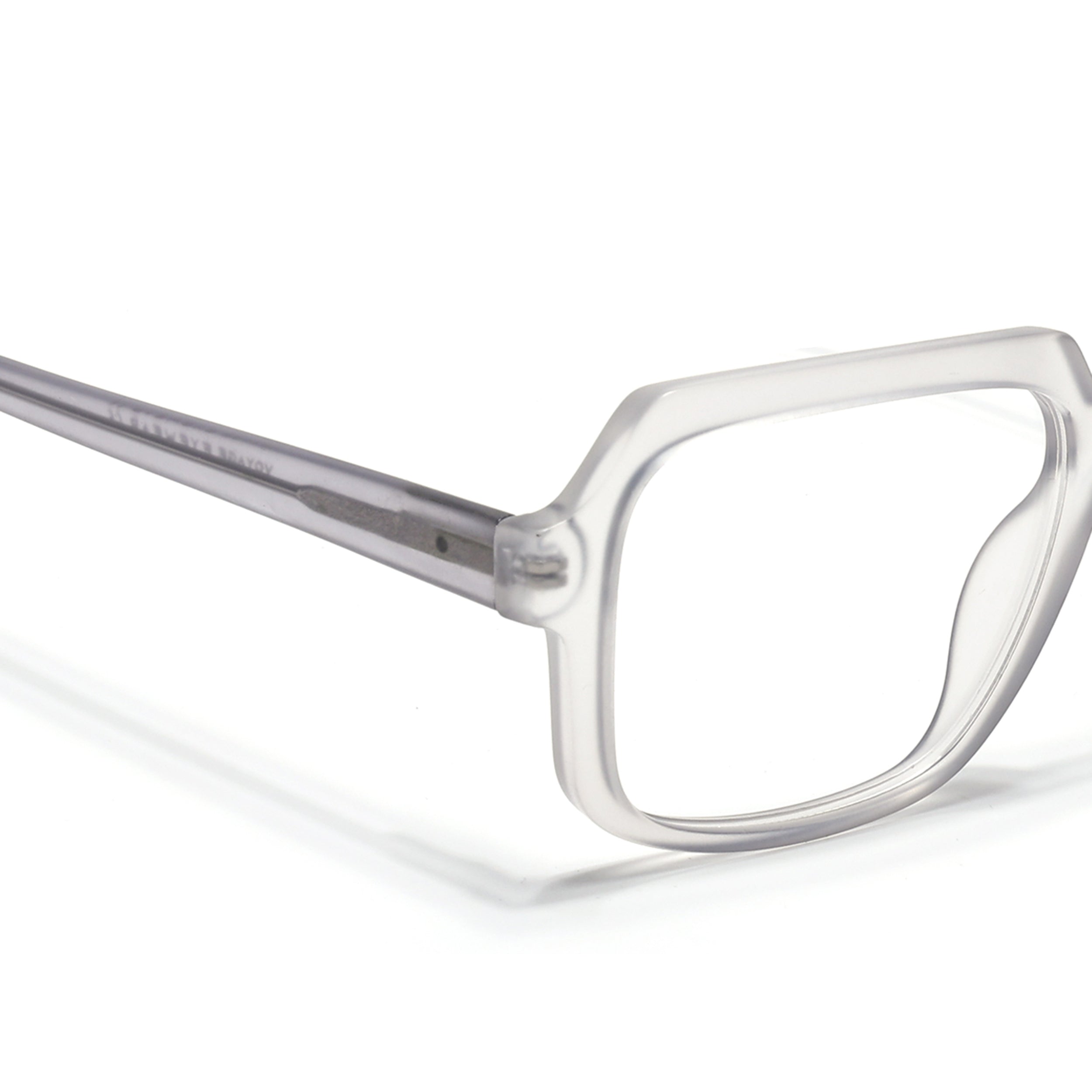 Voyage Transparent Grey Square Eyeglasses for Men & Women (VO8004MG4902-C2)