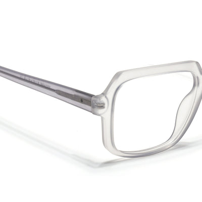 Voyage Transparent Grey Square Eyeglasses for Men & Women (VO8004MG4902-C2)