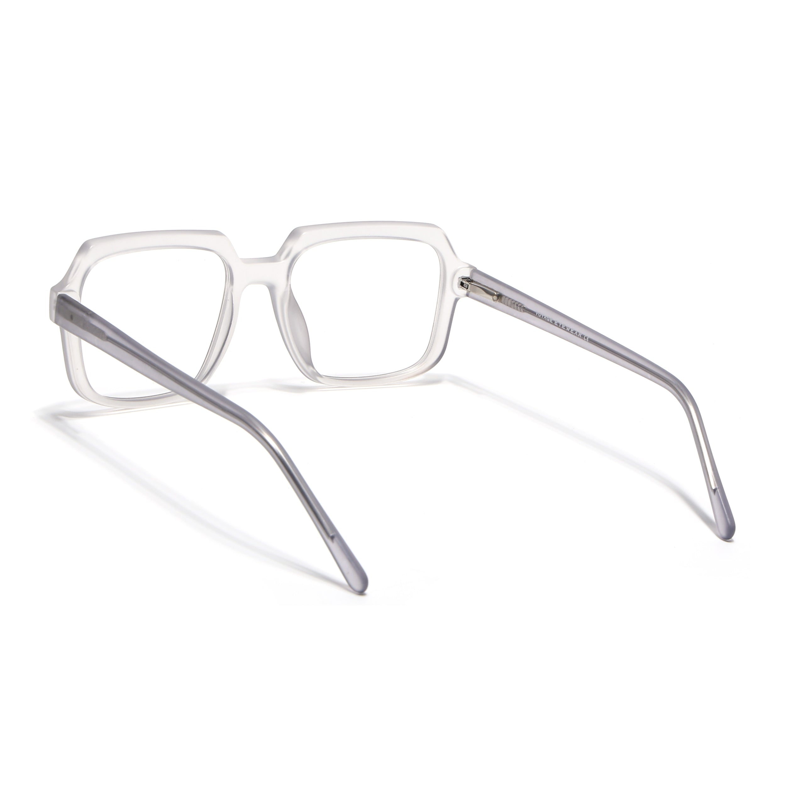Voyage Transparent Grey Square Eyeglasses for Men & Women (VO8004MG4902-C2)