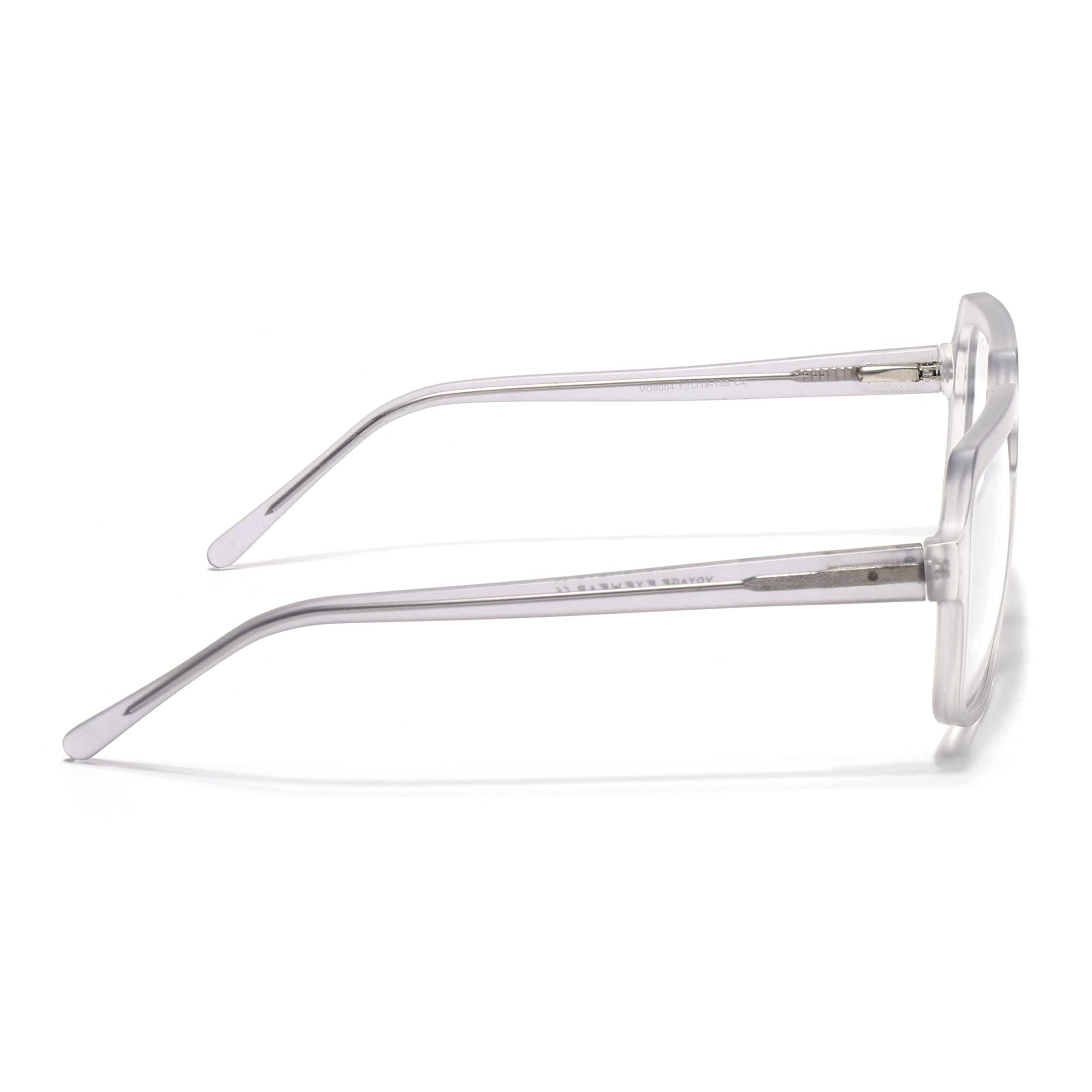 Voyage Transparent Grey Square Eyeglasses for Men & Women (VO8004MG4902-C2)