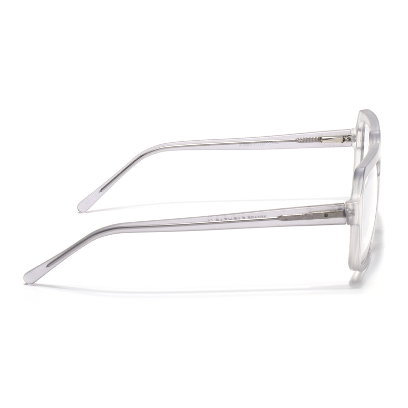 Voyage Transparent Grey Square Eyeglasses for Men & Women (VO8004MG4902-C2)