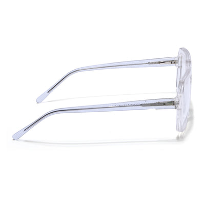 Voyage Transparent Square Eyeglasses for Men & Women (VO8004MG4903-C3)
