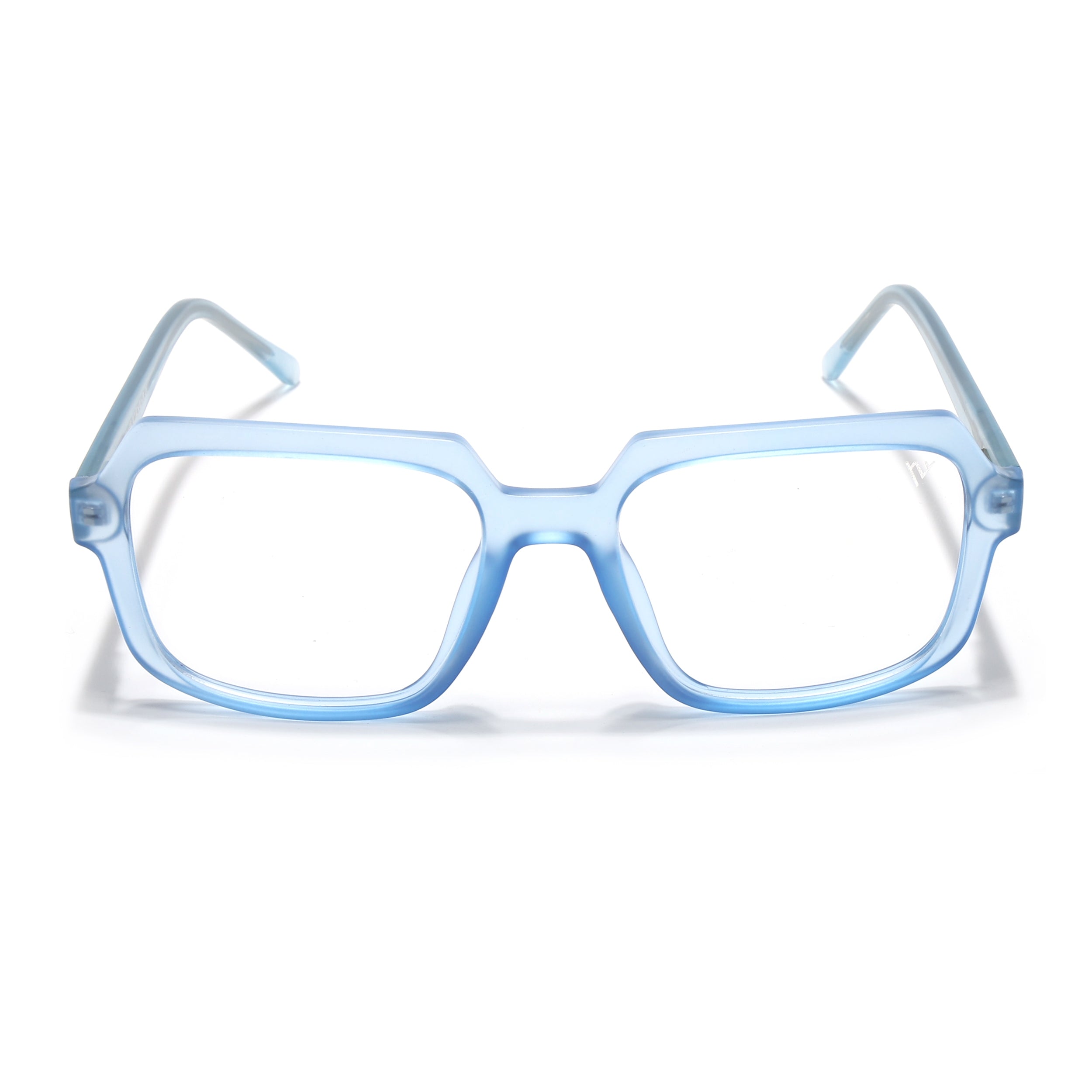 Voyage Transparent Blue Square Eyeglasses for Men & Women (VO8004MG4904-C4)