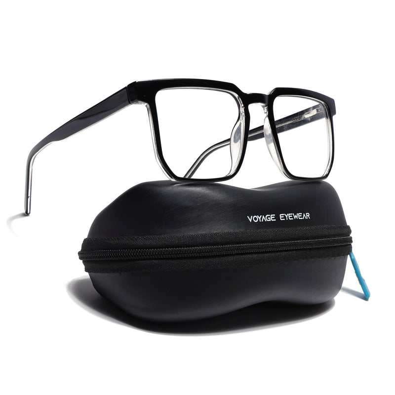 Voyage Shine Black Square Eyeglasses for Men & Women (VO8005MG4906-C1)