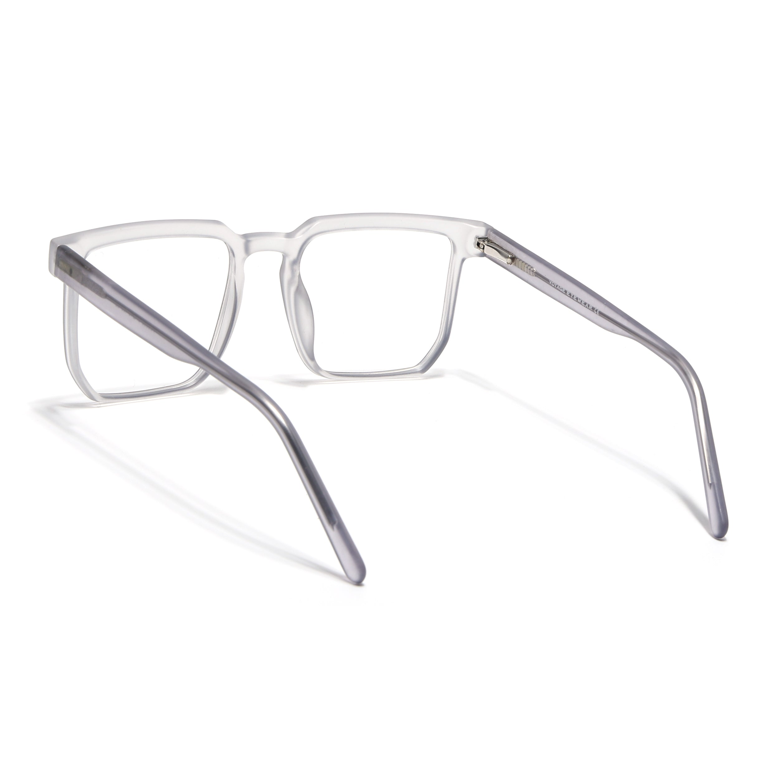 Voyage Transparent Grey Square Eyeglasses for Men & Women (VO8005MG4907-C2)