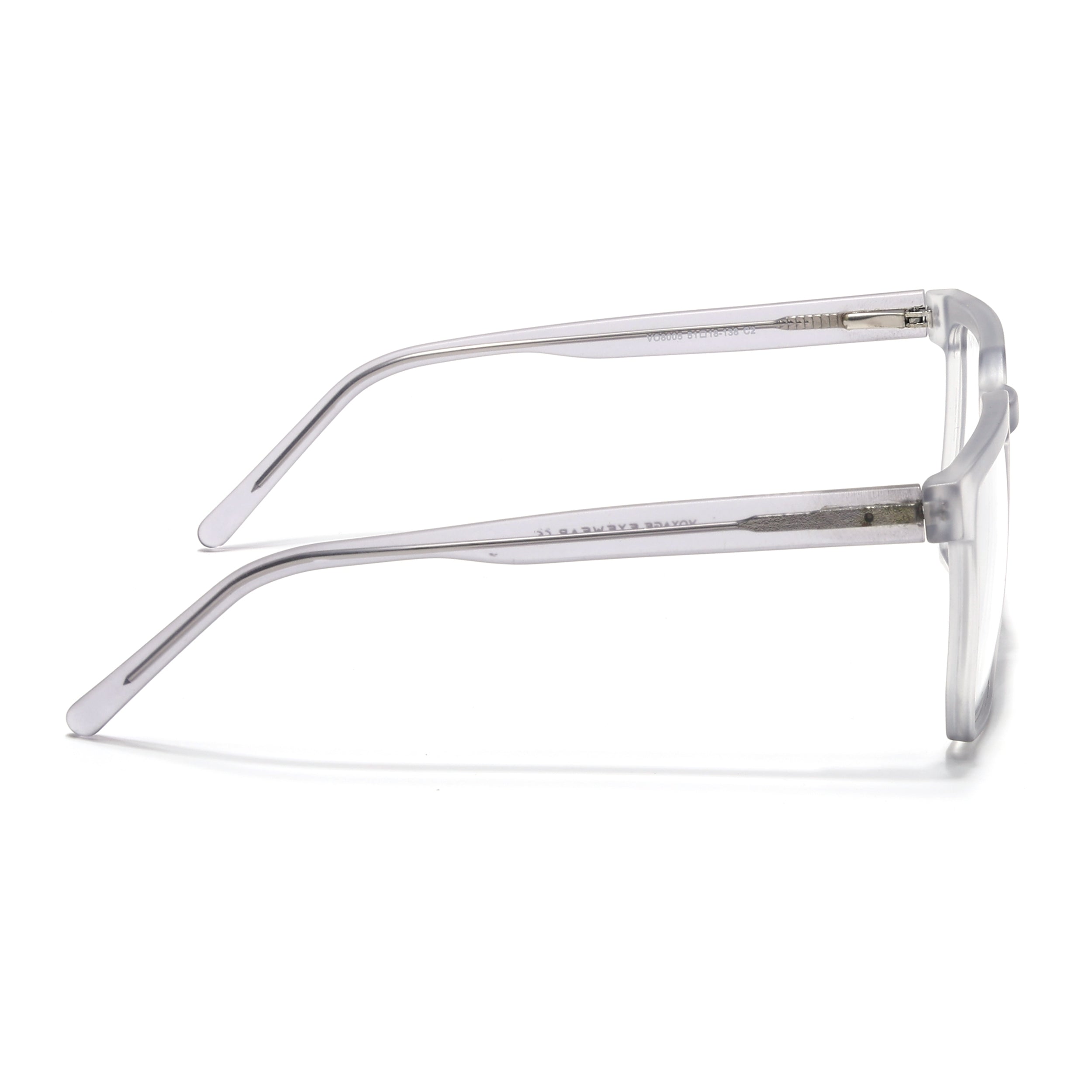 Voyage Transparent Grey Square Eyeglasses for Men & Women (VO8005MG4907-C2)