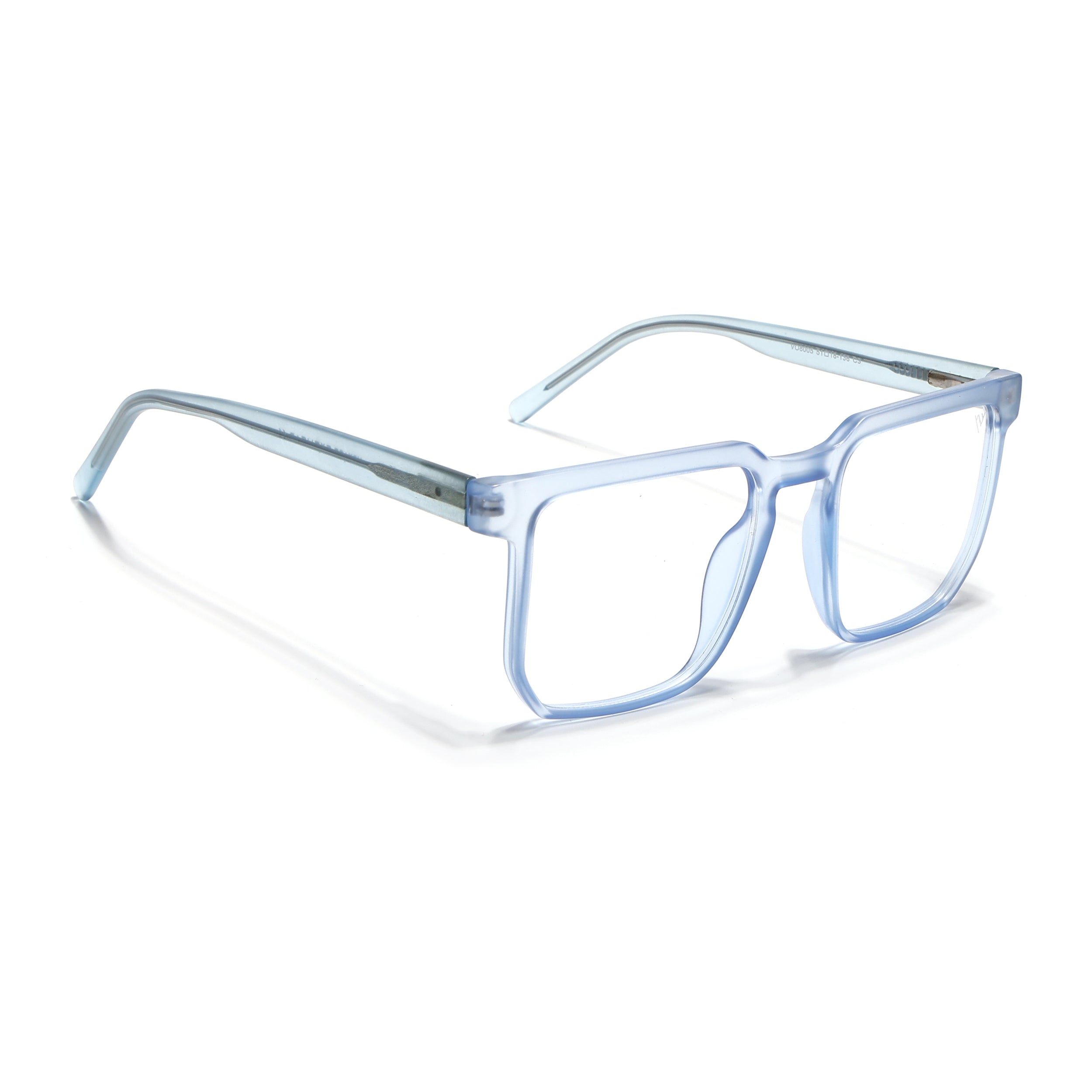 Voyage Transparent Blue Square Eyeglasses for Men & Women (VO8005MG4909-C4)