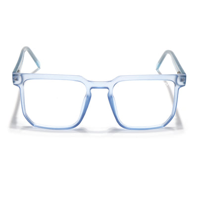 Voyage Transparent Blue Square Eyeglasses for Men & Women (VO8005MG4909-C4)