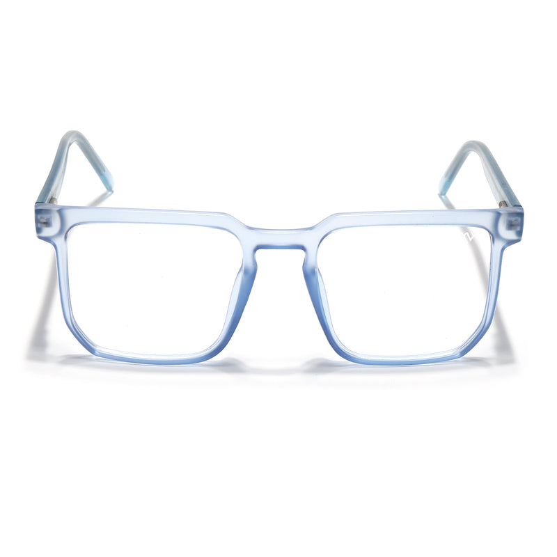 Voyage Transparent Blue Square Eyeglasses for Men & Women (VO8005MG4909-C4)