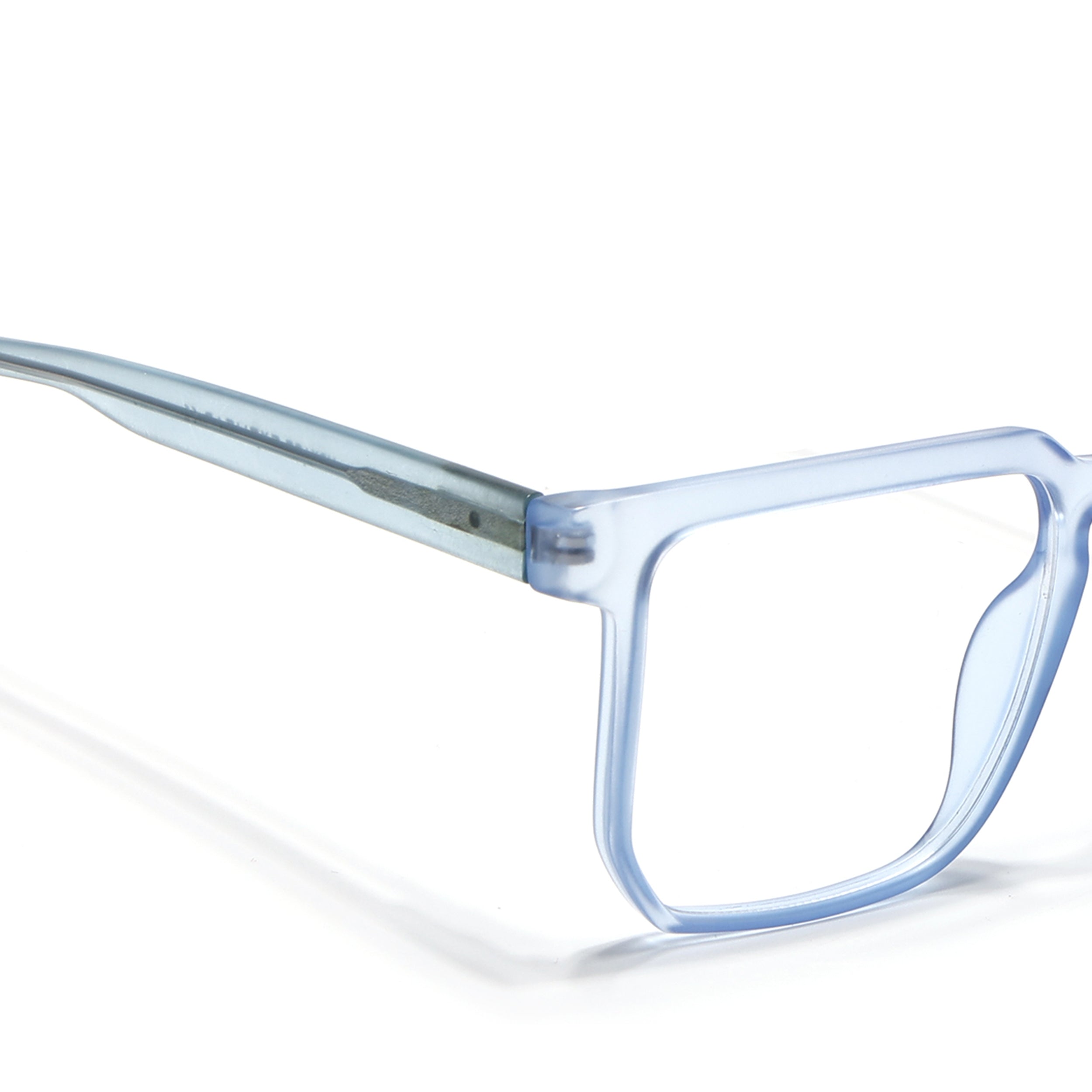 Voyage Transparent Blue Square Eyeglasses for Men & Women (VO8005MG4909-C4)