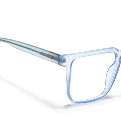 Voyage Transparent Blue Square Eyeglasses for Men & Women (VO8005MG4909-C4)