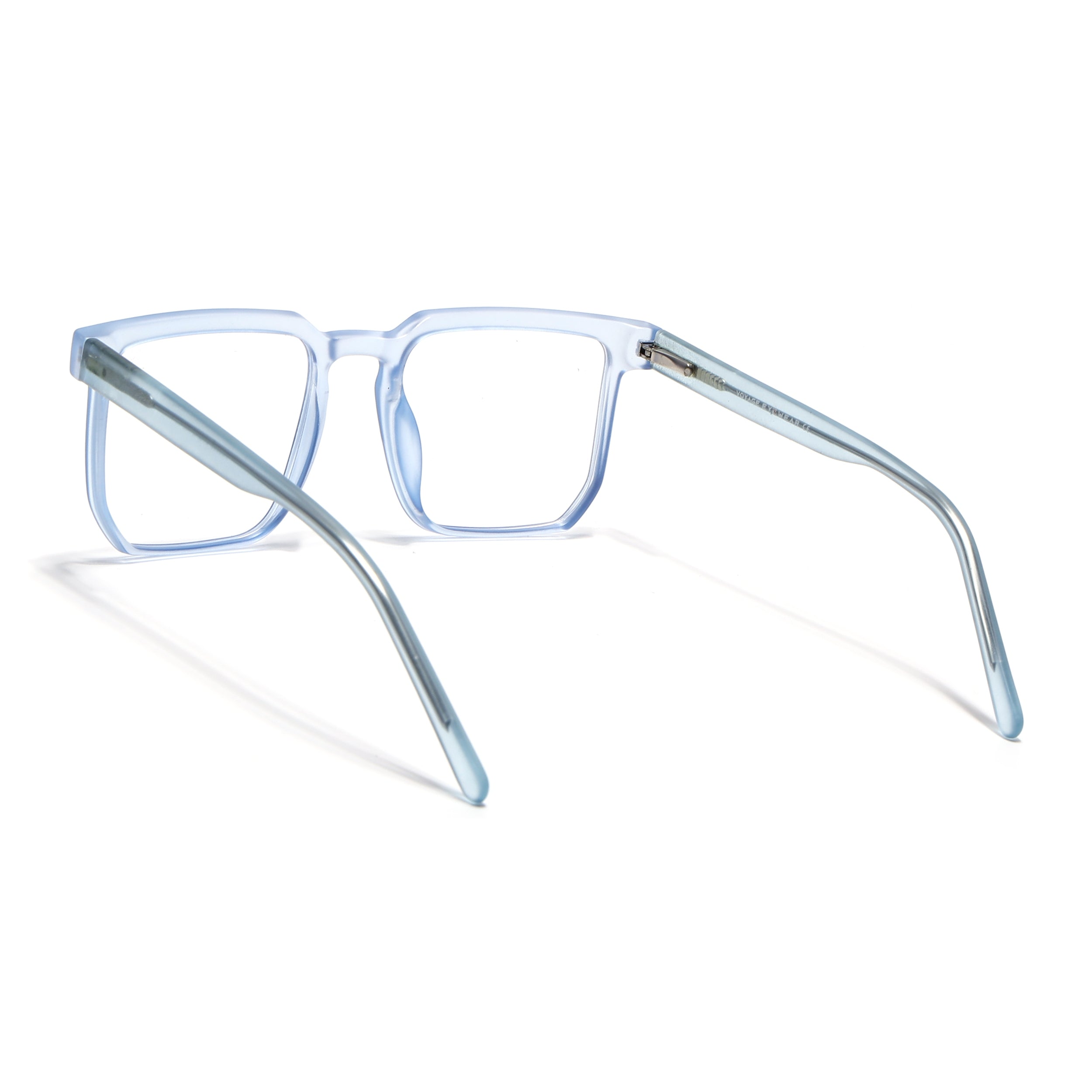 Voyage Transparent Blue Square Eyeglasses for Men & Women (VO8005MG4909-C4)
