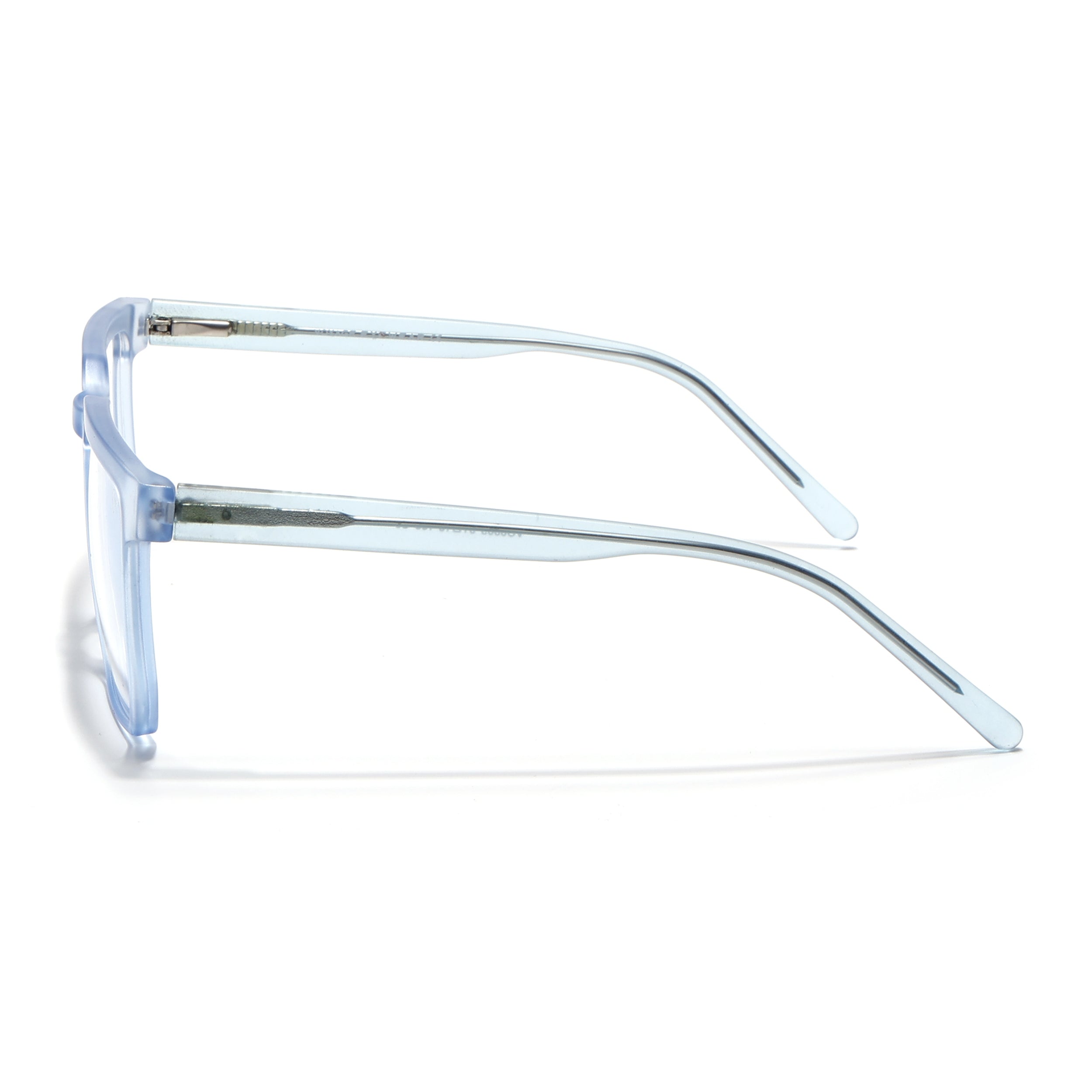 Voyage Transparent Blue Square Eyeglasses for Men & Women (VO8005MG4909-C4)