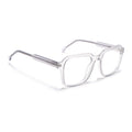 Voyage Transparent Grey Square Eyeglasses for Men & Women (VO8006MG4912-C2)