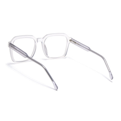 Voyage Transparent Grey Square Eyeglasses for Men & Women (VO8006MG4912-C2)