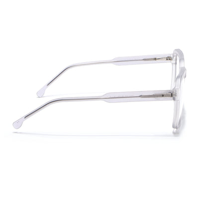 Voyage Transparent Grey Square Eyeglasses for Men & Women (VO8006MG4912-C2)