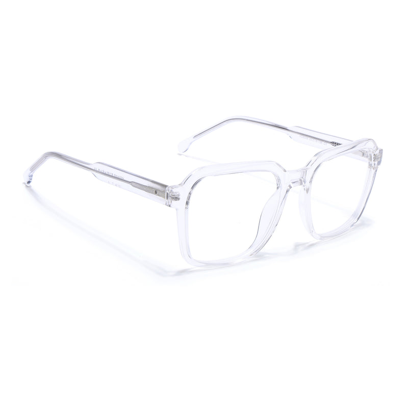 Voyage Transparent Square Eyeglasses for Men & Women (VO8006MG4913-C3)