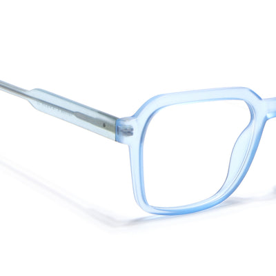 Voyage Transparent Blue Square Eyeglasses for Men & Women (VO8006MG4914-C4)