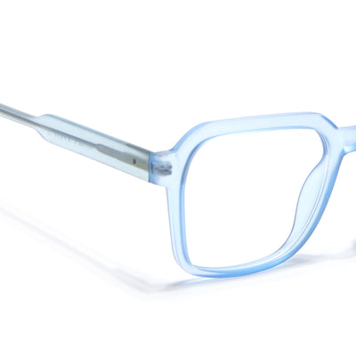 Voyage Transparent Blue Square Eyeglasses for Men & Women (VO8006MG4914-C4)