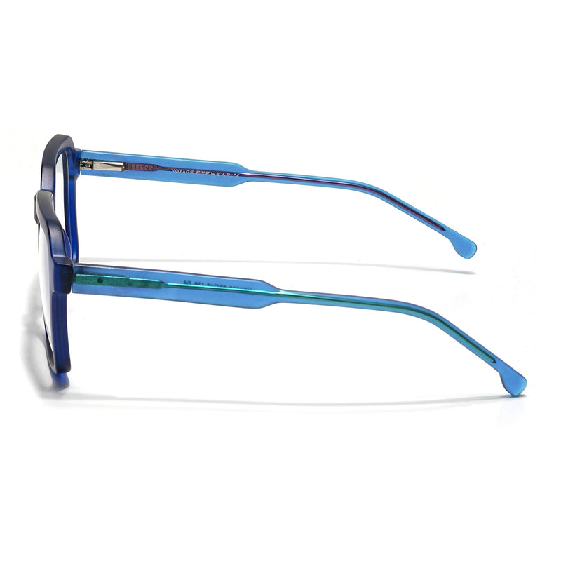 Voyage Navy Blue Wayfarer Eyeglasses for Men & Women (VO8006MG4915-C5)
