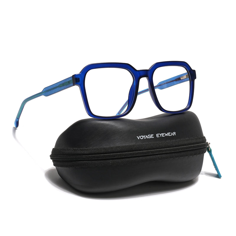 Voyage Navy Blue Wayfarer Eyeglasses for Men & Women (VO8006MG4915-C5)