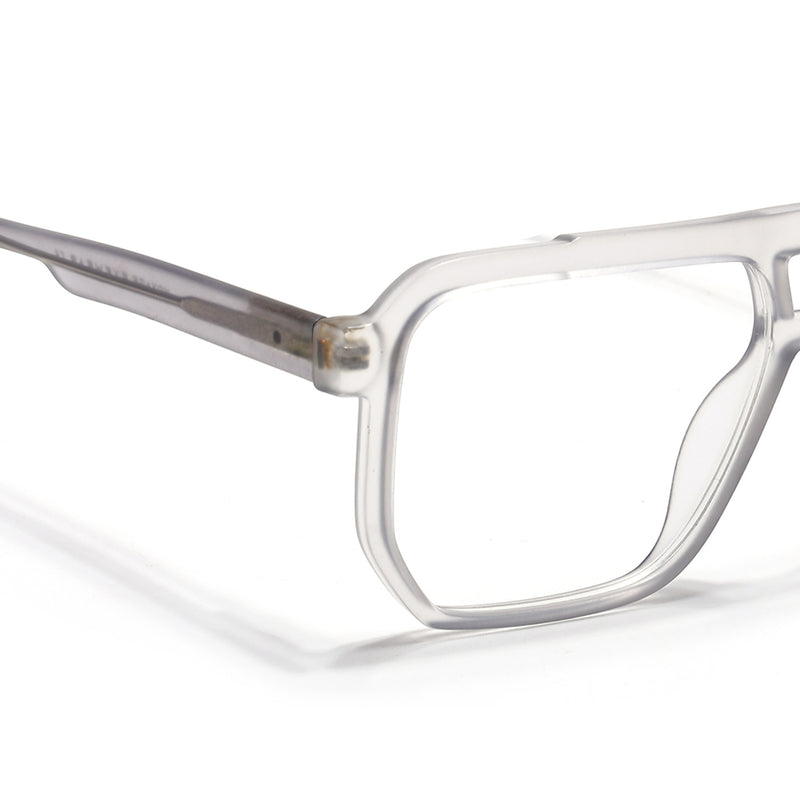 Voyage Maverick Transparent Grey Wayfarer Eyeglasses for Men & Women (VO8007MG4917-C2)