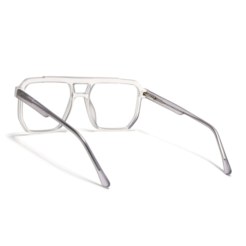 Voyage Maverick Transparent Grey Wayfarer Eyeglasses for Men & Women (VO8007MG4917-C2)