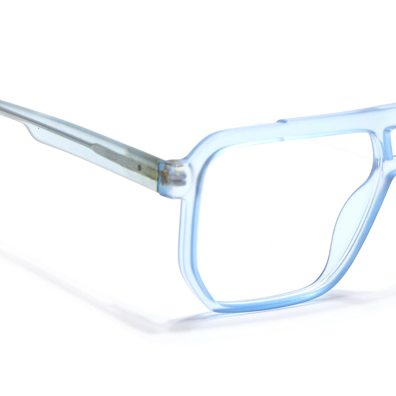 Voyage Maverick Transparent Blue Wayfarer Eyeglasses for Men & Women (VO8007MG4919-C4)