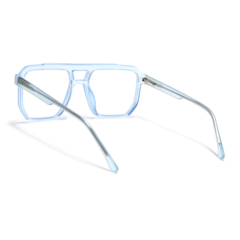 Voyage Maverick Transparent Blue Wayfarer Eyeglasses for Men & Women (VO8007MG4919-C4)