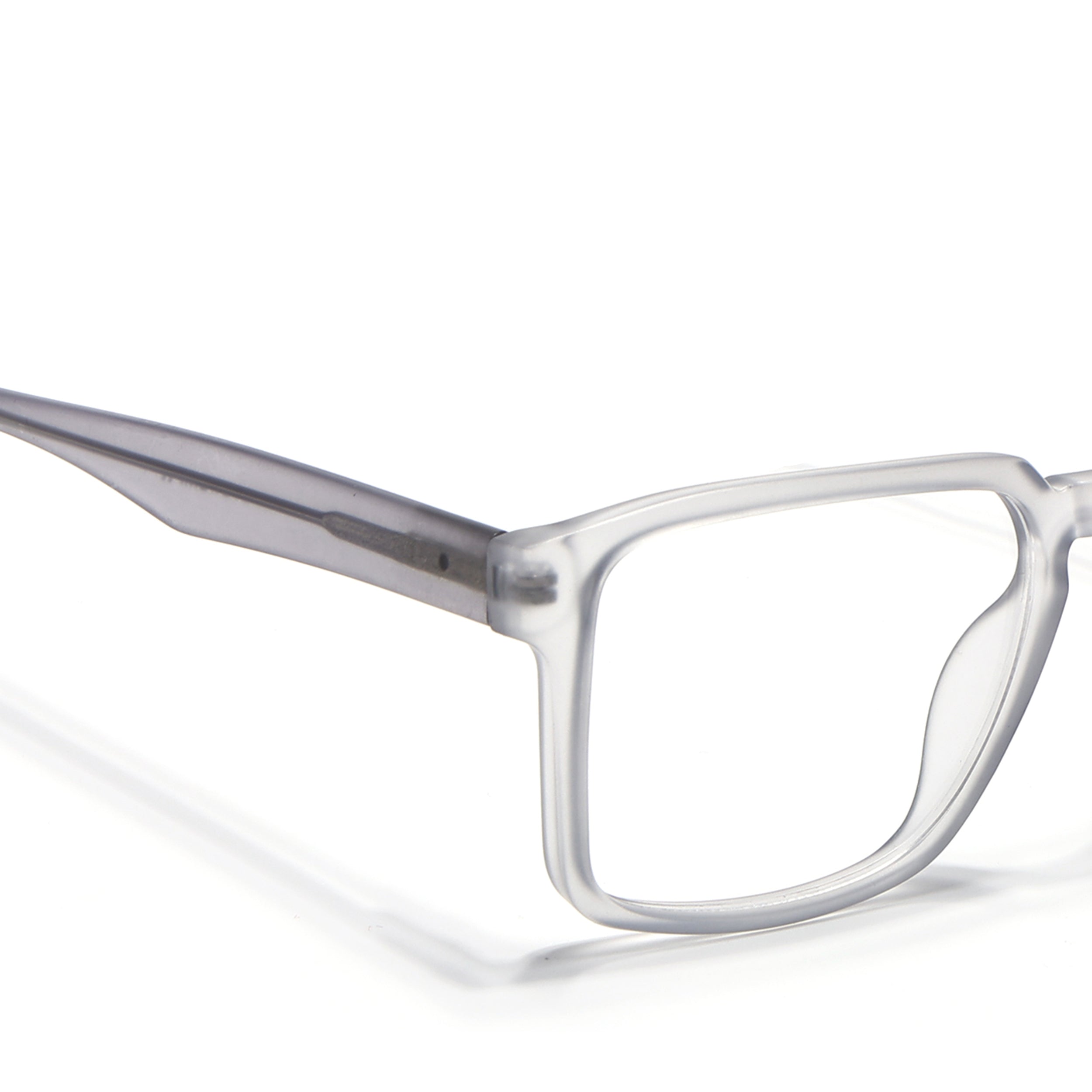 Voyage Transparent Grey Square Eyeglasses for Men & Women (VO8008MG4922-C2)