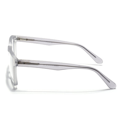 Voyage Transparent Grey Square Eyeglasses for Men & Women (VO8008MG4922-C2)