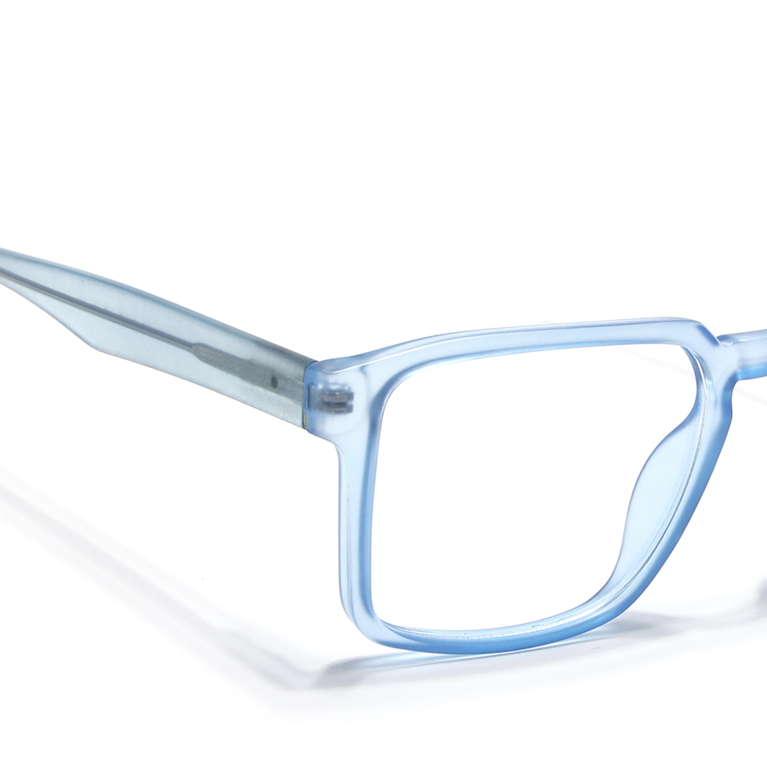 Voyage Transparent Blue Square Eyeglasses for Men & Women (VO8008MG4924-C4)