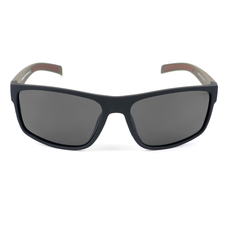 Voyage Wayfarer Polarized Sunglasses for Men & Women (Black Lens | Matt Black Frame - PMG5252)
