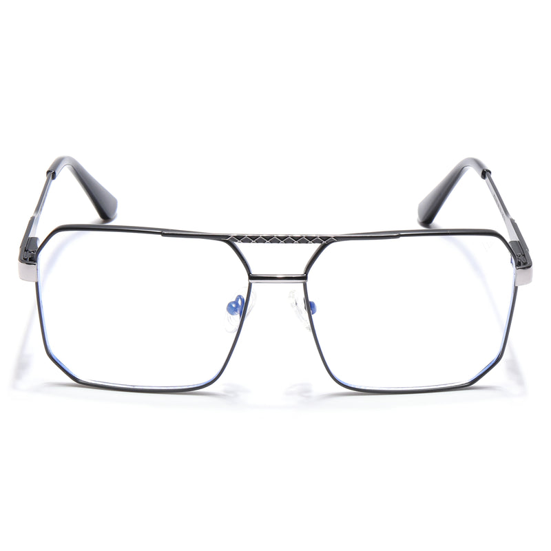 Voyage Exclusive Black & Grey Wayfarer Eyeglasses for Men & Women (VY221010MG5318-C2)