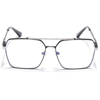Voyage Exclusive Black & Grey Wayfarer Eyeglasses for Men & Women (VY221011MG5321-C2)
