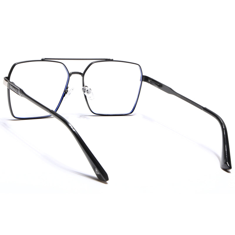 Voyage Exclusive Black & Grey Wayfarer Eyeglasses for Men & Women (VY221011MG5321-C2)