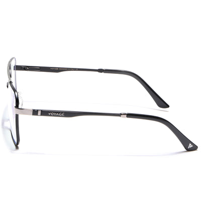 Voyage Exclusive Black & Grey Wayfarer Eyeglasses for Men & Women (VY221013MG5327-C2)