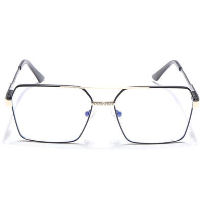 Voyage Exclusive Black & Golden Wayfarer Eyeglasses for Men & Women (VY221014MG5329-C1)