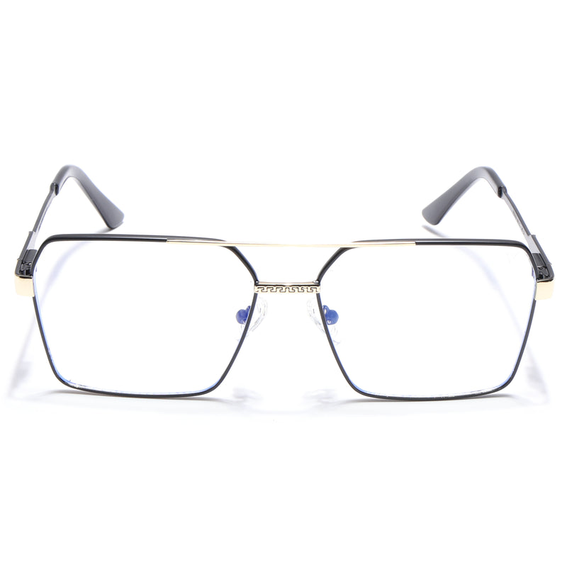 Voyage Exclusive Black & Golden Wayfarer Eyeglasses for Men & Women (VY221014MG5329-C1)
