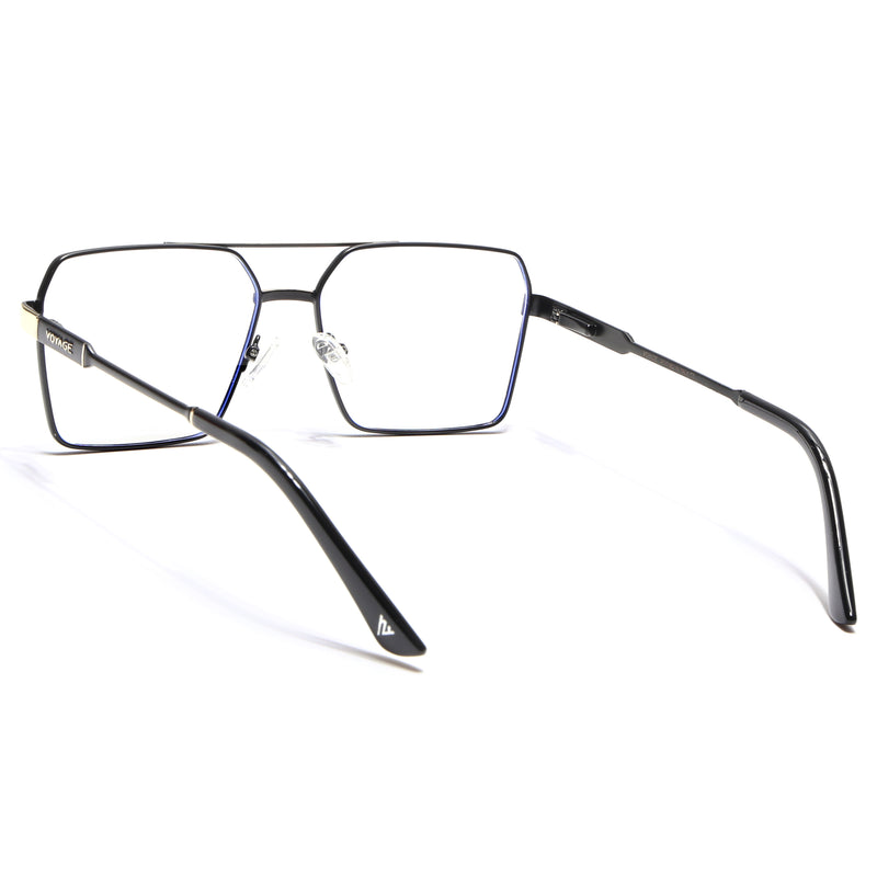 Voyage Exclusive Black & Golden Wayfarer Eyeglasses for Men & Women (VY221014MG5329-C1)
