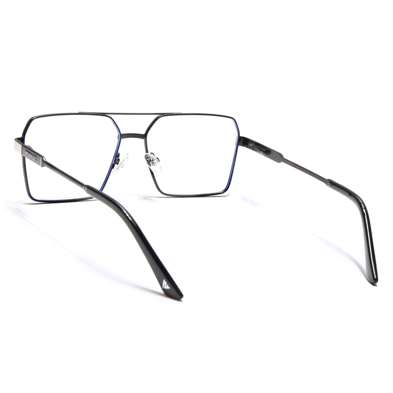 Voyage Exclusive Black & Grey Wayfarer Eyeglasses for Men & Women (VY221014MG5330-C2)