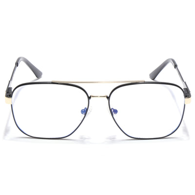 Voyage Exclusive Black & Golden Wayfarer Eyeglasses for Men & Women (VY221015MG5332-C1)