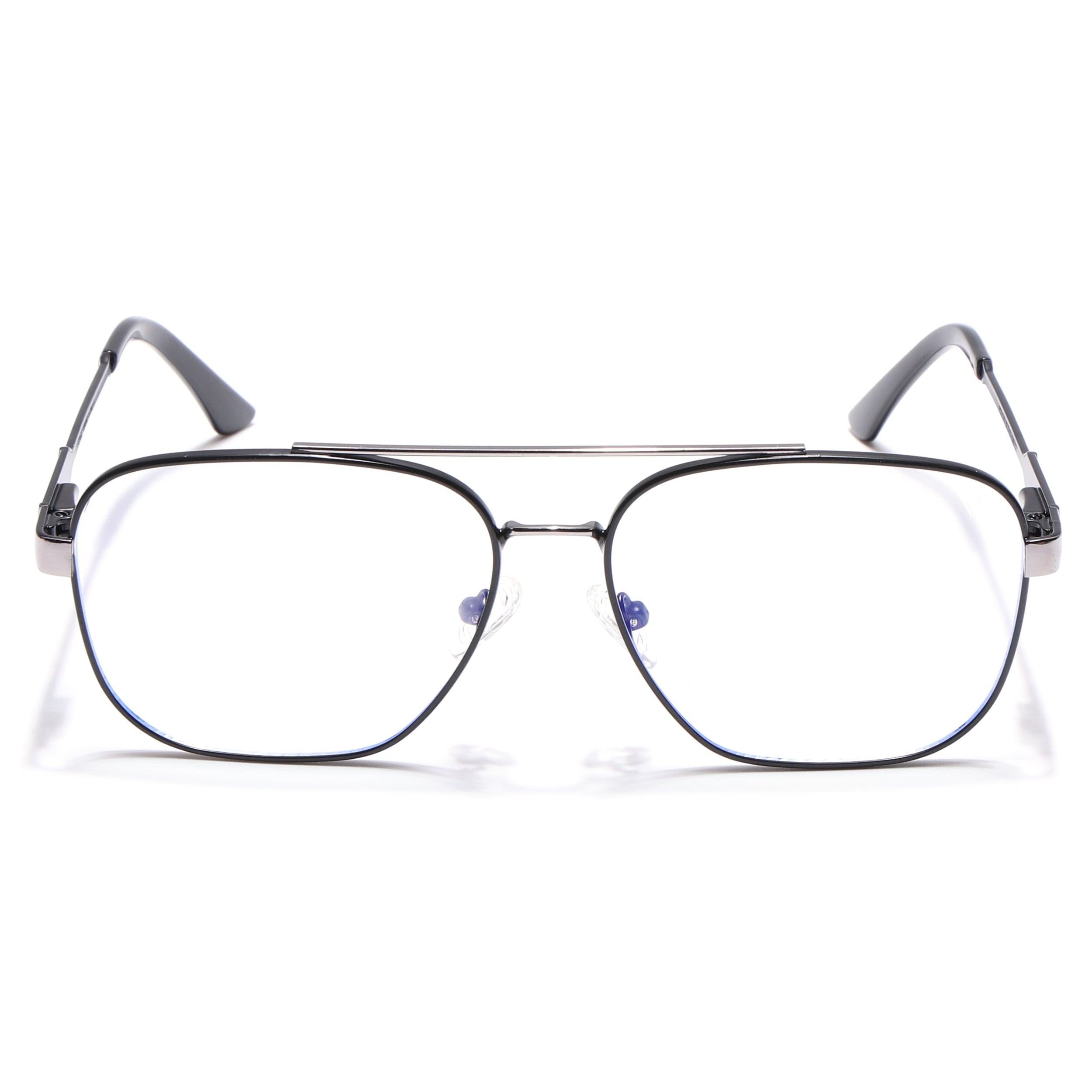Voyage Exclusive Black & Grey Wayfarer Eyeglasses for Men & Women (VY221015MG5333-C2)