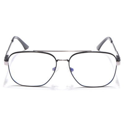 Voyage Exclusive Black & Grey Wayfarer Eyeglasses for Men & Women (VY221015MG5333-C2)