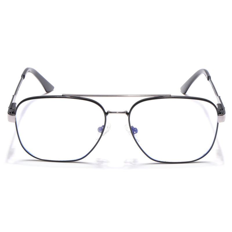 Voyage Exclusive Black & Grey Wayfarer Eyeglasses for Men & Women (VY221015MG5333-C2)