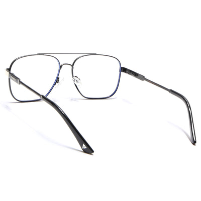 Voyage Exclusive Black & Silver Wayfarer Eyeglasses for Men & Women (VY221015MG5334-C3)