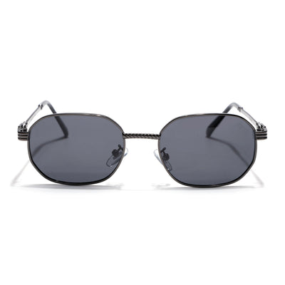Imperial - Grey Rectangle Polarized Sunglasses (WH4149PCL2232)