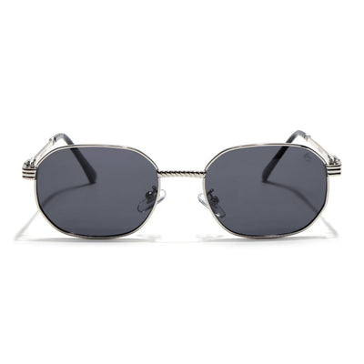Imperial - Silver Rectangle Polarized Sunglasses (WH4149PCL2233)