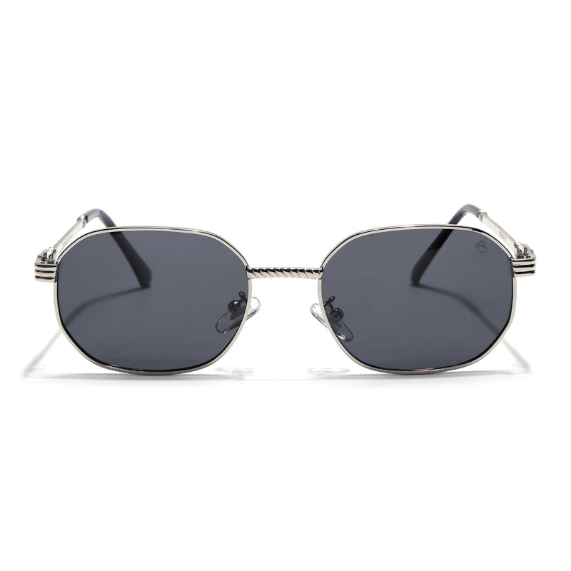 Imperial - Silver Rectangle Polarized Sunglasses (WH4149PCL2233)